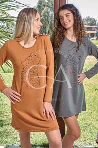 camison m/l 5-6-7-8 leopardo