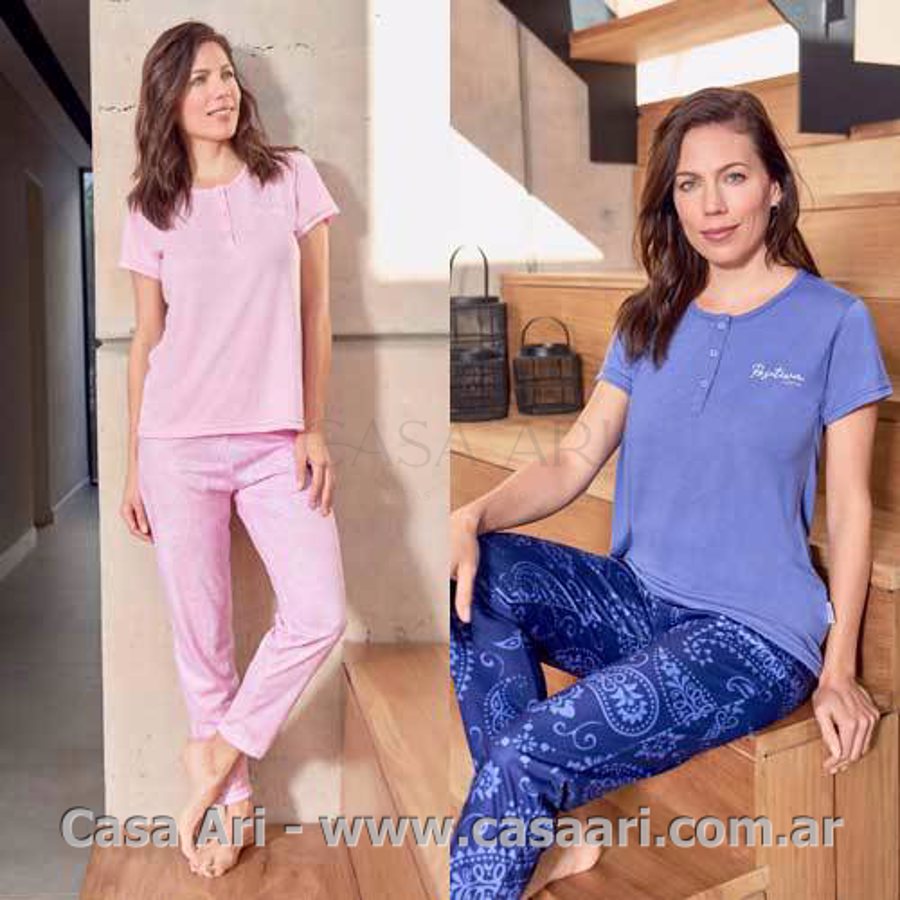 pijama m/corta pantalon largo