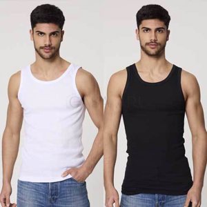 musculosa pack x2 blanco-negro