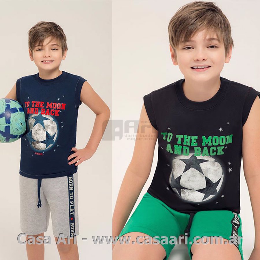 pijama varon sin mangas